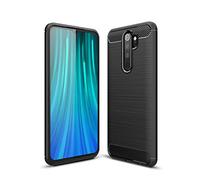 CruzerLite Xiaomi Redmi Note 8 Pro Case, Carbon Fiber Texture Design & Leather Texture Design Back Cover Anti-Scratch Shock Absorption Case for Xiaomi Redmi Note 8 Pro (Black)