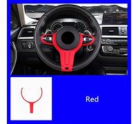 CrUzex Car decoration Car Styling Steering Wheel Buttons Frame Decoration Cover Sticker Trim Compatible with BMW F20 F21 F32 F33 F06 F12 1 2 3 4 Series X2 M-Sport(Grey)