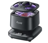 Crwahie Ultrasonic Retainer Cleaner, Removable 45kHz Retainer Cleaner Machine with 3 Modes Dental Cleaning Pods with Visible Window Digital Timer for Mouth Guard, Dentures, Liners, Braces and Jewelry