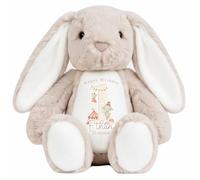Crwban - Neutral Personalised Birthday Plush Bunny, Gift, Custom Soft Toy for Keepsake (Green Dinosaur)