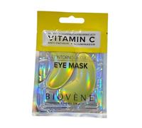 crwp Biovène Barcelona Vitamin C Eye Mask - Anti-Fatigue & Illuminating | Enriched with Vitamin C, Grapefruit & Hyaluronic Acid | 1 Pair with crwp card.