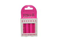 crwp Biovène Nourish-Me Sweet! Beeswax Miracle Lip Balm - Strawberry (4 Pack) | 97% Natural Origin | Shea Butter + Coconut Oil | Ultra-Hydrating, Sweet-Tasting Lip Care for Soft, Smooth Lips