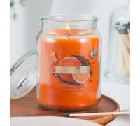 CRWP Chocolate Orange Wickford & Co 18oz Glass Jar Candle - 95-Hour Burn Time with crwp Card.