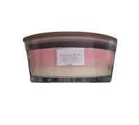 CRWP Crackle Wick Candle Jar 450g - Exotic Blooms with crwp Card. Mandarin Orange • Rose & Jasmine • Vanilla Musk