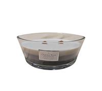Crwp Crackle Wick Winter Nights Scented Candle, Glass Bowl, Crackling Wooden Wick, Grey Woods Spiced Sandal with crwp Card.