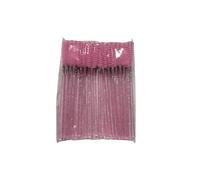 Crwp Disposable Mascara Wands, Pink, Professional Makeup Application Brushes spoolies 50pcs with crwp card.