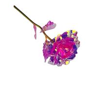 Crwp Galaxy Rose - Iridescent Artificial Rose with Gold Stem - Romantic Gift for Her card.