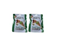 Crwp muskets mini Dubai style cones kadaifi with pistachio nut paste filled milk chocolate