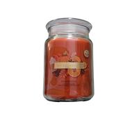 crwp Wickford & Co Pumpkin Spice Scented Glass Jar Candle with crwp Card.