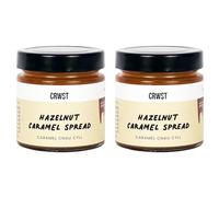 Crwst Welsh Sea Salted Caramel | Gluten-Free, Made with Real Dairy, Luxuriously Smooth Spread for Baking & Treats | Perfect for Gifting or Indulgence (Hazelnut Caramel Spread)