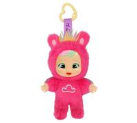 Cry Babies Cuties Hannah Mini Baby Plush Doll Portable Posable Soft Body With Clip Toy For Kids Age 3 Years and Up