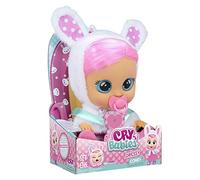 CRY BABIES Dressy Coney Rabbit | Interactive baby doll that cries Real tears, with coloured hair and changeable Outfits to Dress up - Toy & function doll for kids +2 Years