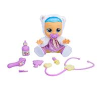 Cry Babies Dressy Kristal Is Sick Interactive Doll That Really Cries with Real Hair and Clothes to Put On Toy Gift to Play Doctor with Doctor Kit