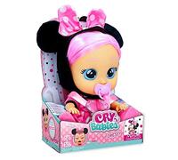 CRY BABIES Dressy Minnie | Interactive Doll that Cries real Tears with Hair to Style, Clothes to Wear and Accessories to Play - Toy and Gift for Boys and Girls