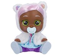 Cry Babies Dressy Pearly - 12" Baby Doll | Blue Dress, White Fluffy Jacket with Animal Ears, for Girls and Kids 18M and Up