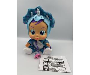 CRY BABIES Fantasy Tina The Blue Dinosaur | Interactive Baby Doll - New (No Box)