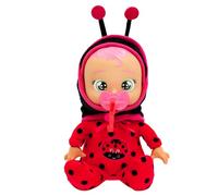 Cry Babies Lady Tiny Cuddles Plush Baby Doll Cries Real Tears Soft Newborn Style Doll Toy For Kids Age 3 Years and Up