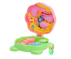 CRY BABIES Little Changers Greeny Collectible capsule in the shape of a Flower that includes a mini Doll, a Pipette and a Leaflet +3 Years