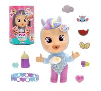 Cry Babies Magic Tears Charmz Surprise Doll - Jenna - Mini Doll with 6 Charm Charms, Bracelet & Water-Crying Feature - Collectible Toy for Kids