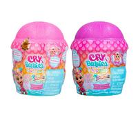 Cry Babies Magic Tears Tropical Beach Babies Pack | 2 Collectible Surprise Dolls That Cry Real Tears with Swimsuit & 14 Accessories - Toys for Kids Age 3+