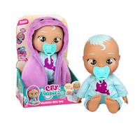 Cry Babies Newborn Bath Time Dana, Nurturing doll that Reacts when Gets Wet, Waterproof and Cries Real Tears, with a Personalised Towel, Toy for Kids Age 18 Months and Up