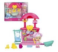 Cry Babies Playtime Day Care Bella's Bathroom, Doll House, Extendible Mini Playset with 14+ Accessories, Discover the Playtime World, Cries Real Tears, Toy for Kids of 4 to 6 Years Old
