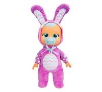 Cry Babies Tiny Cuddles Bunnies Lily - 9 inch Baby Doll Cries Real Tears Pink Bunny Themed Pajamas