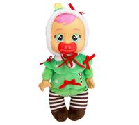 Cry Babies Tiny Cuddles Christmas Noelle - 9"""" Baby Dolls Cries Real Tears Red and Green Christmas Tree Themed Pajamas
