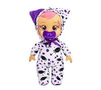 Cry Babies Tiny Cuddles Halloween Dotty - 9" Baby Dolls, Cries Real Tears, Purple and White Dog Themed Pajamas