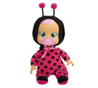 Cry Babies Tiny Cuddles Lady - 9 inch Baby Doll, Cries Real tears. Red and Black, Multicolor