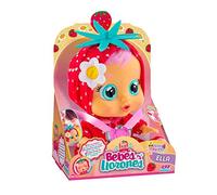 CRY BABIES Tutti Frutti Ella | Interactive Baby Doll with Real Tears & Strawberry Fruit Scented Pyjamas - Toys & lifelike baby doll for kids +18 Months
