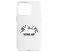 Cry Baby Design, Tantrum 24:7 Drama Queen Retro Varsity Case for iPhone 15 Pro Max