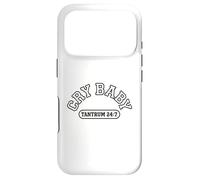 Cry Baby Design, Tantrum 24:7 Drama Queen Retro Varsity Case for iPhone 17 Pro