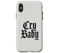 CRY BABY Old English Design Case for iPhone X/XS
