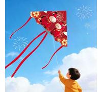 Cry Cry Horse Kite, Easy to Fly Large Single Beach Kite, Sad Horse Triangular Kites with 100m Line, Complete Kites with Handle, Perfect for Beginners