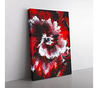 Cry Me A River Abstract Canvas Wall Art Print Ready to Hang, Framed Picture for Living Room Bedroom Home Office Décor, 50x35 cm (20x14 Inch)