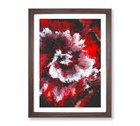 Cry Me A River Abstract Framed Print | A3 Walnut Framed Wall Art | Ready to Hang | Abstract Landscape Picture | Living Room Bedroom Lounge Office