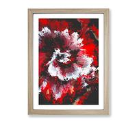 Cry Me A River Abstract Framed Print for Living Room Bedroom Home Office Décor, Wall Art Picture Ready to Hang, Oak A4 Frame (34 x 25 cm)