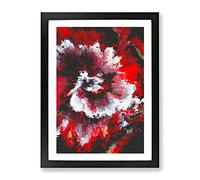 Cry Me A River Abstract Framed Wall Art Print A2 Black