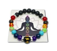 Cry Nobilis Chakra Bracelet Real Stones - With Meaning Card & Jewellery Box - Healing Stones Women's Bead Bracelet | Yoga Accessories, Meditation, Esoteric, Indian Jewellery