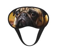 Cry Pug Sleep Eye Mask for Women Men Soft and Comfortable Sleep Mask Blackout Sleeping Eye Cover for Travel Yoga Nap Shift Work