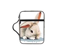Cry Rabbit Bible Cover Case Waterproof Bible Bag With Handle Organizer Storage Book Cover For Bible Study