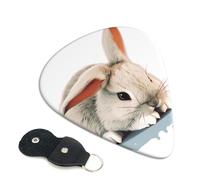 Cry Rabbit Guitar Picks 6-Pack - Pick Set (0.46mm / 0.71mm / 0.96mm) Suitable For Guitar And Ukulele Playing