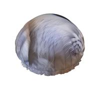 Cry Rabbit Print Shower Cap Lightweight Hat Suitable For Women With Long Hair Soft Shower Hat