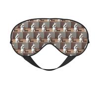Cry White Rabbit Eye Mask for Sleeping, Sleeping Mask Blocking Out Light Perfectly for Women and Men, Soft and Comfortable Blindfold for Travelling