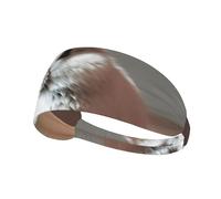 cry white rabbit Print Elastic Headband Breathable Sports Sweatband Yoga Running Cycling Pilates Hiking