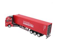 Cryfokt 1:48 Alloy Container Truck Model Toy Highly Simulation with Pull Back Function for Children Age 3 and Up in Yellow (Container Truck)