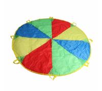 Cryfokt 1.8m Kids Play Parachute Umbrella Sport Activity Game Accessory for Outdoor Fun, Durable Polyester