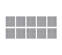 Cryfokt 10 Sheets 6.0 Mm 3D Scanning Marker Dots 3D Tracking Dot, Reference Point Stickers, Accurate Tracking Marker for 3D Scanning