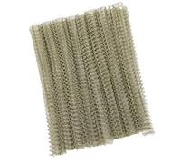 Cryfokt 100pcs Spiral Double Loop Wire Binding Spines Durable Metallic Coated for Document Binding Projects 9/16inch Size (Light Gold)